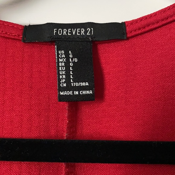 Red Mini Sleeveless Dress - Picture 3 of 5